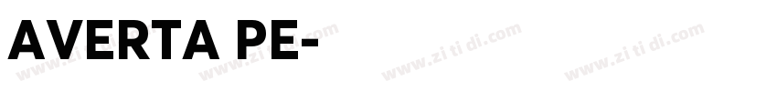AVERTA PE字体转换